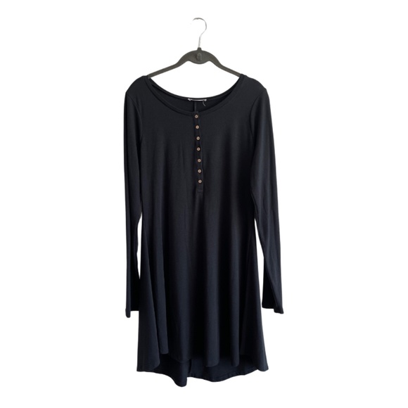 Zenana Outfitters Dresses & Skirts - Zenana Long Sleeve Button Down Dress-NWOT-Size XL